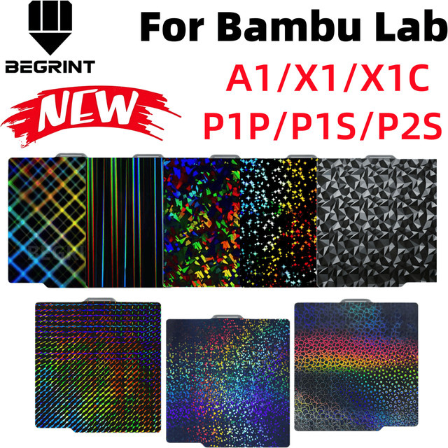 Bambulab P2S Bauplatte für Bambu Lab A1 P1P P1S X1C Glattes Federstahlblech für Doppelseitigen 3D-Druck - Bild 1