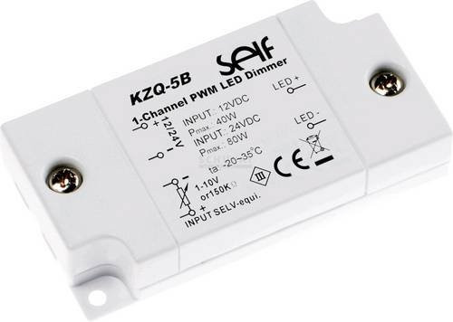 Self Electronics KZQ-5B LED-Treiber Konstantspannung 80W 12 - 24 V/DC 0 - 3.33A in Weiß - Bild 1
