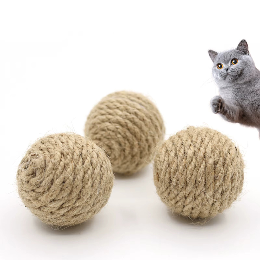Adhere To Fly Katze Hanf Seil Ball, Interaktives Spielzeug - Bild 2