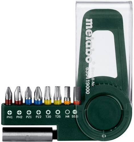 Metabo Bit-Box-SP 9-teiliges Bit-Set aus Edelstahl in Grün - Bild 1
