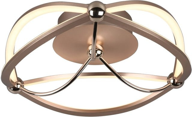 Trio LED Deckenleuchte Charivari in Messing matt, dimmbar, H x B x T: 14,0 x 41,0 x 41,0 cm - Bild 1