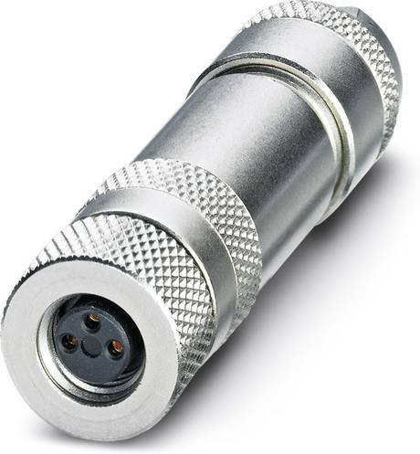 Phoenix Contact 1542907 Sensor-Aktor-Steckverbinder M8 Buchse gerade, unkonfektioniert, 3-polig, silber/metall - Bild 1