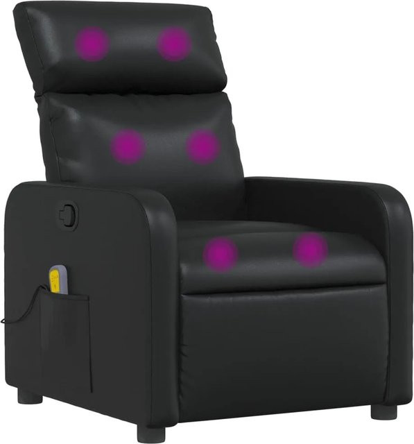 vidaXL Massagesessel Modell 16 in Schwarz aus Kunstleder mit Relaxfunktion und Armlehnen - Bild 1