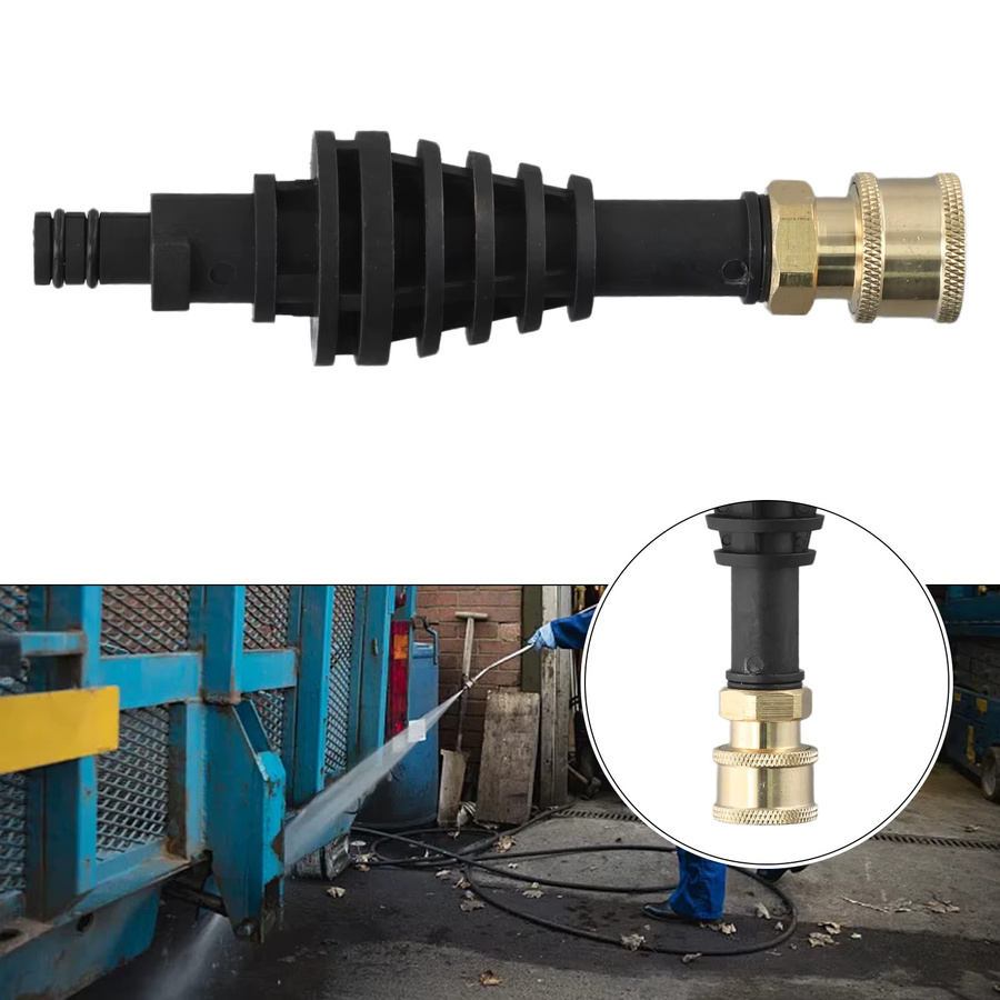 WORX WA4013 Verlängerungsstangenadapter Kurze Lanze für Hydroshot Hochdruckreiniger in Schwarz - Bild 4