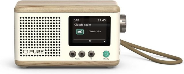 Pure Classic Mini Digitalradio DAB+ in Baumwoll-Weiß und Eiche - Bild 1