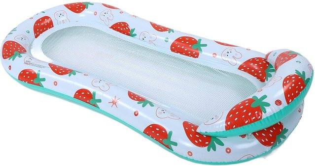 Aufblasbare Pool-Schwimmmatte mit Erdbeermuster aus PVC für Outdoor-Aktivitäten - Bild 1