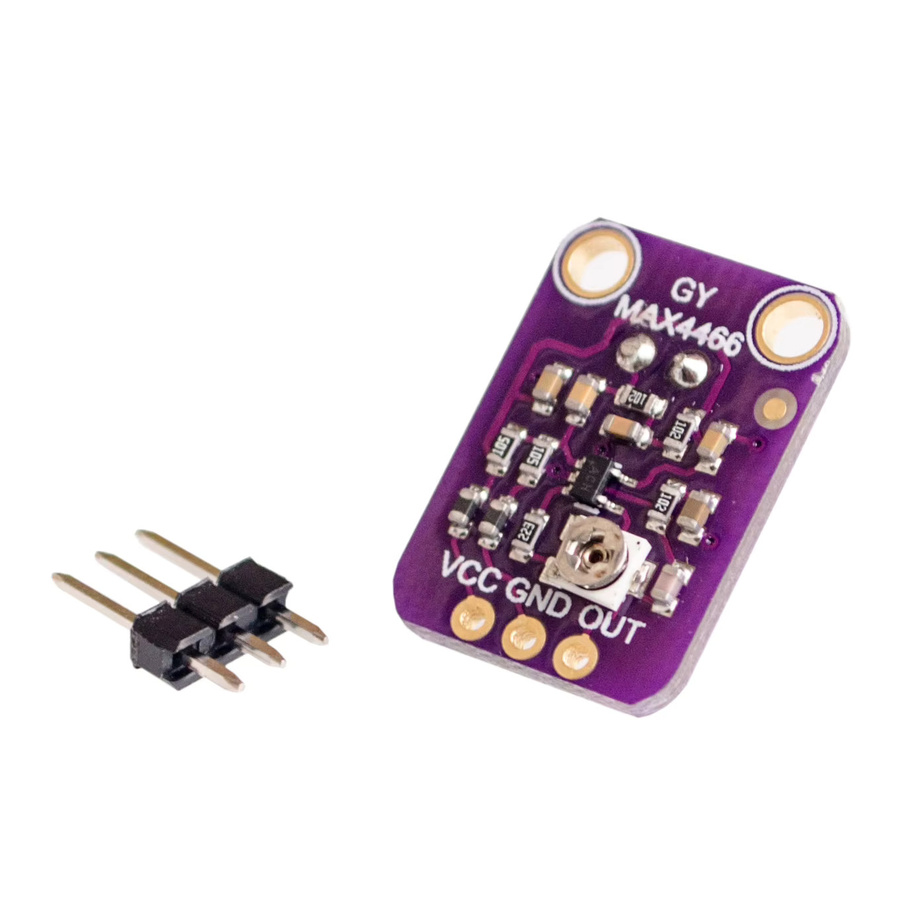 Si Tai&SH GY-MAX4466 Elektret-Mikrofon-Verstärkermodul mit einstellbarer Verstärkung in Lila - Bild 2
