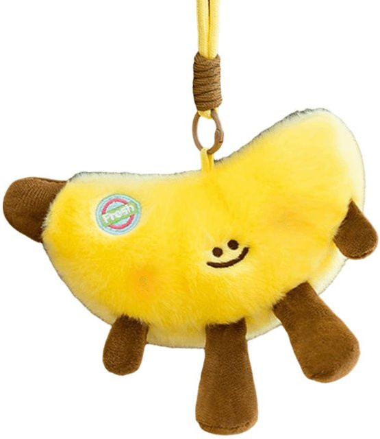 Yiran toy Banane Simulation Frucht Plüsch Schlüsselanhänger, ab 2 Jahren - Bild 1