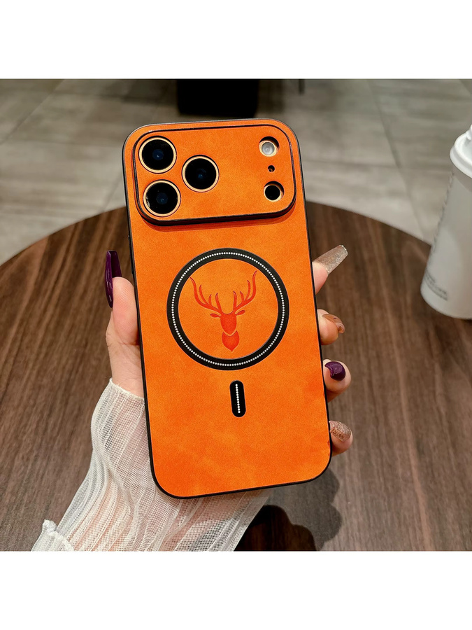 Apple Air-Lederhülle mit MagSafe für iPhone 17 Pro Max und iPhone 17 Pro, grau, stoßfest und mit Kameraschutz - Bild 2