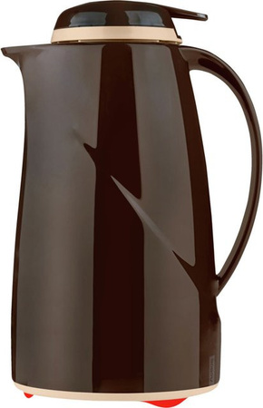 Helios Isolierkanne Wave Braun mit 1,0 l Inhalt