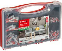 Fischer Meister-Box XL Dübel-Sortimentsbox für Wohnräume, 280-teilig, transparent - Bild 1