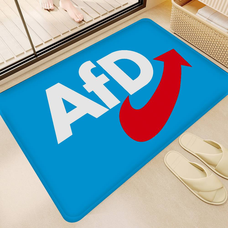 Useful Home Teppich mit AfD Logo, rutschfest und wasserabsorbierend, B/B: 40 x 60 cm - Bild 1