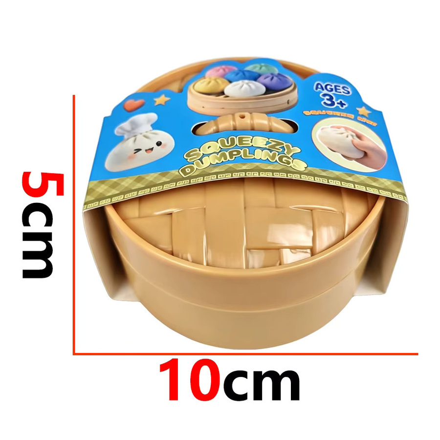 Bandai Buntes Glitzer-Dumpling-Squishy-Spielzeug, ab 3 Jahre - Bild 2