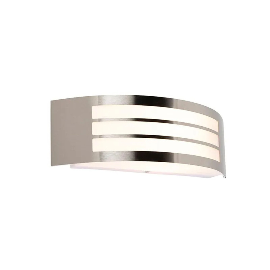 QAZQA Sapphire Deluxe Moderne Wandleuchte aus Edelstahl in Silber, IP44 Up-Down Außenleuchte für Badezimmer und Außenbereich, dimmbar, E27 - Bild 2