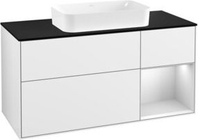 V&B Waschtischunterschrank Finion in Weiß lackiert, Breite: 120 cm, Tiefe: 50,1 cm, Höhe: 50,1 cm - Bild 1
