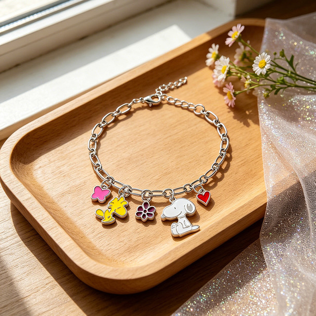 Bandai Charm-Armband, Silber, Bunt, Emaille, Damen - Bild 1