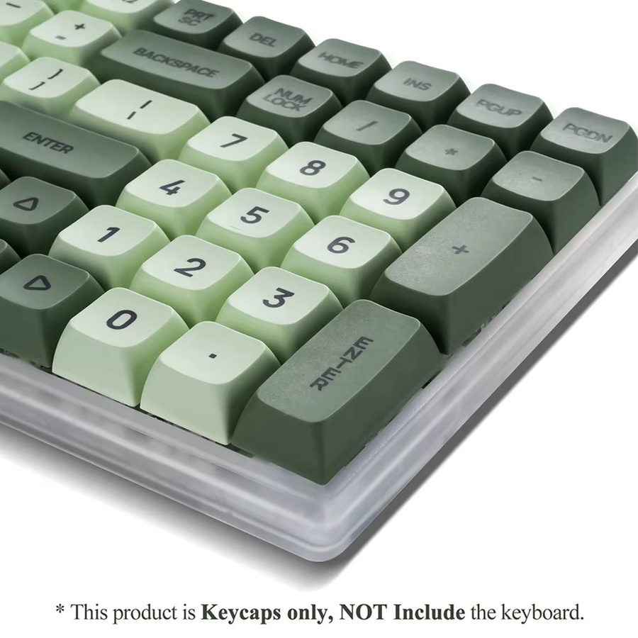 XDA PBT Tastenkappen Set Matcha Grün mit 125 Tasten für mechanische Tastaturen kompatibel mit Cherry, Gateron, Otemu und Kailh - Bild 2