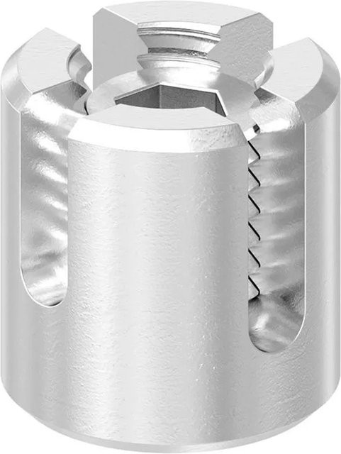 FeNau Kreuzklemme aus Edelstahl V4A in Silber für Seile mit Ø 4 mm, ideal für den Außen- und Küstenbereich - Bild 1