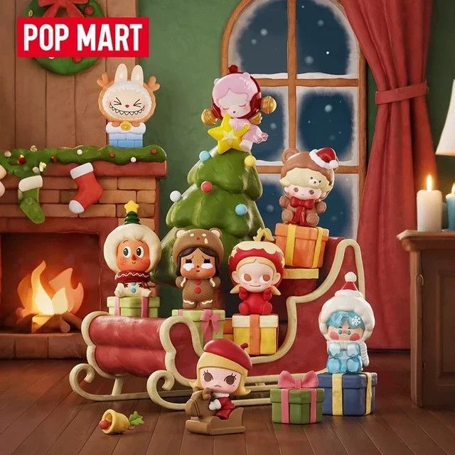 POP MART POP BEAN Weihnachten Mystery Box Blind Box Spielzeugfiguren Multicolor - Bild 1
