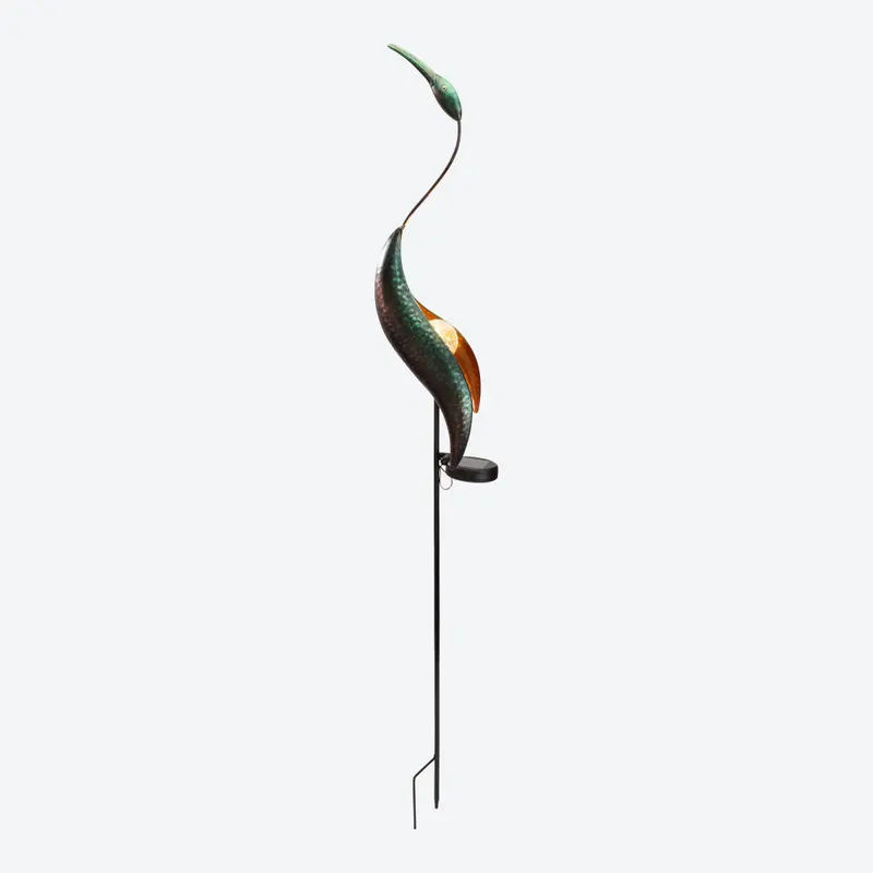 Solar-Stab Kranich Höhe: 113 cm, Breite: 17 cm, Tiefe: 7 cm - Bild 2