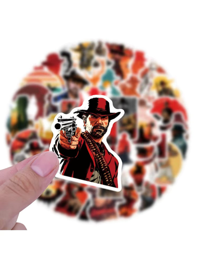 Bandai Red Dead Redemption Aufkleber, 60-teiliges Set, Bunt / Mehrfarbig - Bild 3