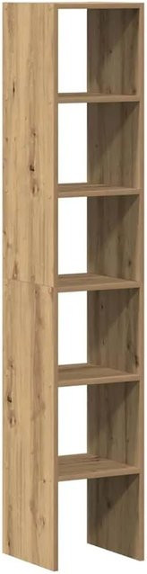 vidaXL Bücherregale Set aus 2 Stück, stapelbar, Farbe: Braun, Artisan-Eiche, B/T/H: 30 x 30 x 80 cm - Bild 1