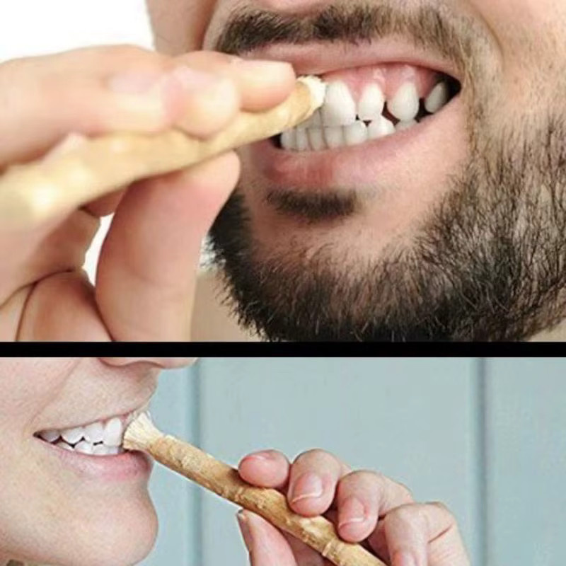HNKMP Miswak Zahnbürste, natürlicher Zahnaufheller, Unisex - Bild 2