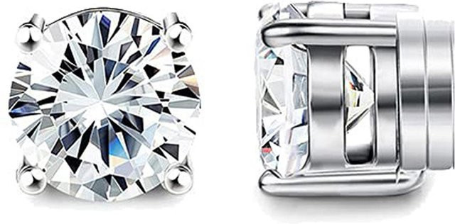 YULIN Ohrringe, Edelstahl, Zirkonia, Silber, Unisex - Bild 1