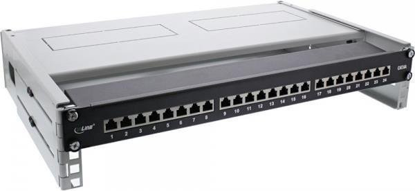 InLine 19 Zoll Wandmontage-Rack 2HE mit Abdeckung, Tiefe: 24-40 cm, grau (19102D) - Bild 1