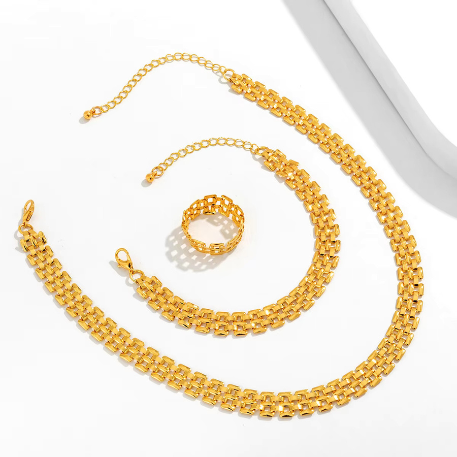 IngeSight.Z Choker-Halskette, mehrreihig, goldfarben, Damen - Bild 2
