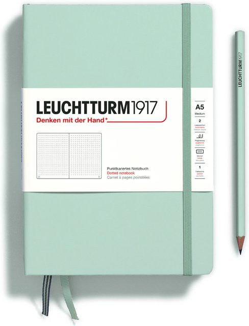 LEUCHTTURM1917 Notizbuch Medium Hardcover A5 gepunktet in Mint Green - Bild 1