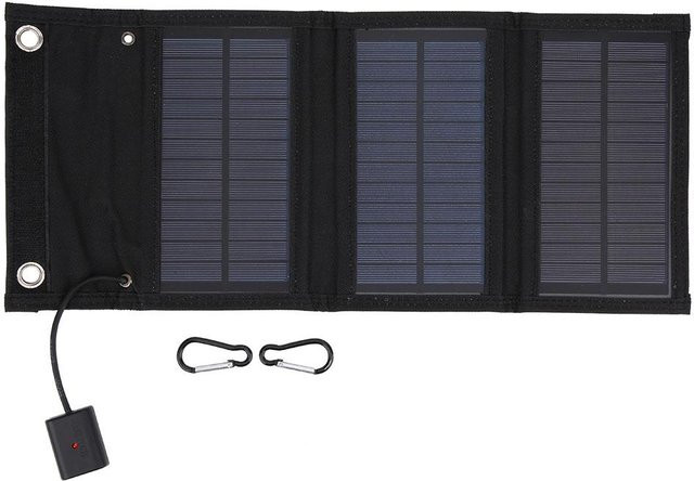 CosyHome Tragbares Solarpanel 15W Faltbares Wasserdichtes Solarpaneel in Grau - Bild 1
