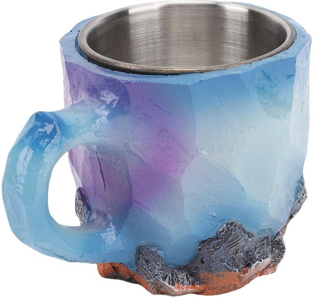 Fishine Kristall Kaffeetasse aus Harz in Transparent und Multicolour mit großem Fassungsvermögen von 320 ml - Bild 1