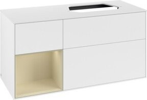 V&B Waschtischunterschrank Finion in Weiß lackiert, Breite: 120 cm, Tiefe: 50,1 cm, Höhe: 50,1 cm - Bild 1