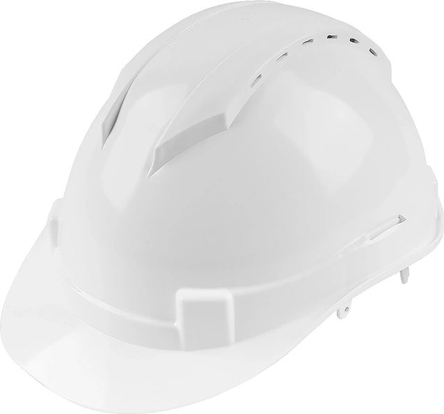 LUX-TOOLS Bauhelm 6-Punkt in Weiß nach EN 397 - Bild 1