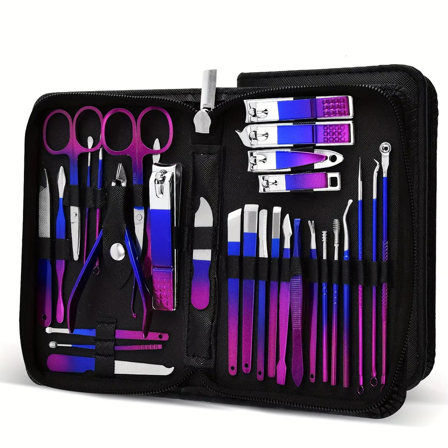 Ouriner Maniküre-Set, 30-teiliges Nagelknipser-Set aus Edelstahl, Unisex - Bild 5