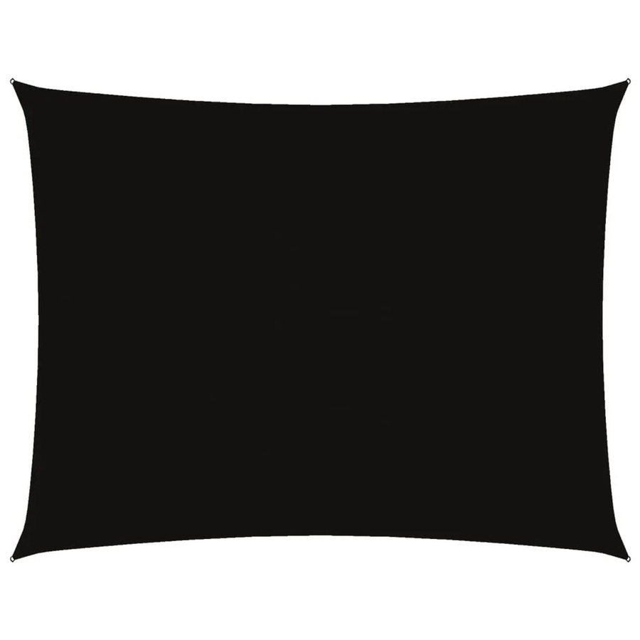 vidaXL Sonnensegel aus PU-beschichtetem Oxford-Gewebe, rechteckig, Schwarz, B x T: 7 x 5 m - Bild 2