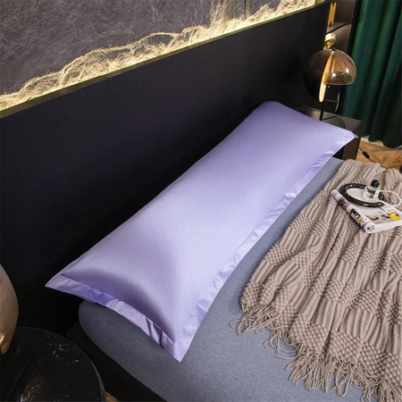 Kussnest Satin Kissenbezug Wasserdicht und Kühlend, Lila, B/H: 50 x 75 cm
