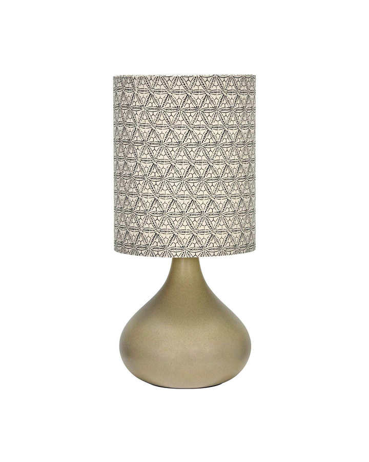 House Doctor Tischlampe Florie in Beige aus Keramik und Leinen, Höhe: 61 cm - Bild 1