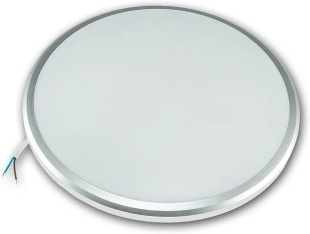 ChiliTec Acronica 24 LED Deckenleuchte in Weiß und Silber, Durchmesser: 32 cm, 24W, CCT - Bild 1