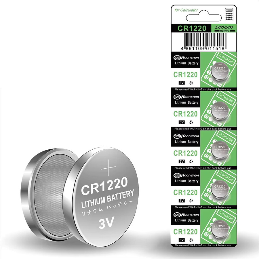 JNian CR1220 Lithium-Batterie 3V Silber, 35 mAh Knopfzelle für Uhren, Spielzeug und Fernbedienungen - Bild 3