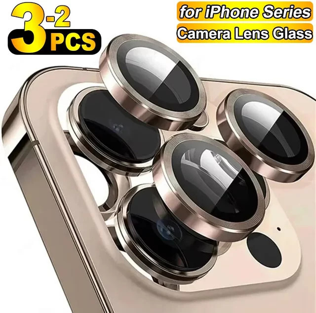 Metall-Kameraobjektivschutz für Apple iPhone 16 15 14 13 12 Pro Max Plus Mini, 2-3 Stück Kameraglas-Schutz - Bild 1