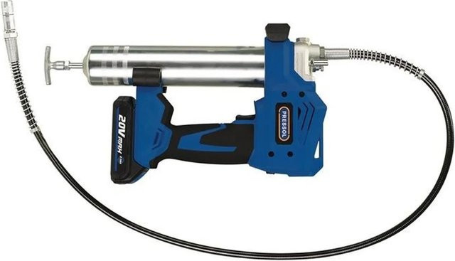 Pressol Akkufettpresse PROFESSIONAL 20 V in Blau für 400g Fettkartuschen oder loses Fett - Bild 2
