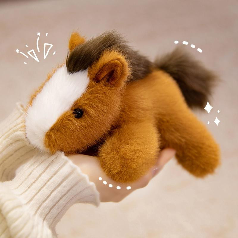 Frosch, Ente, Kuh und Pferd Plüschtiere 18cm - Bild 1