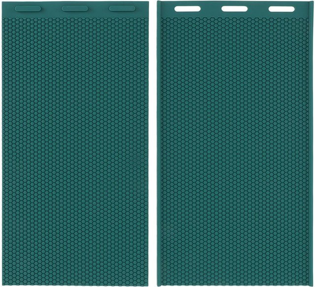 TOMTOP JMS 2er-Set Bienenwachs-Pressform aus Silikon in Grün für DIY Wabenblätter - Bild 1