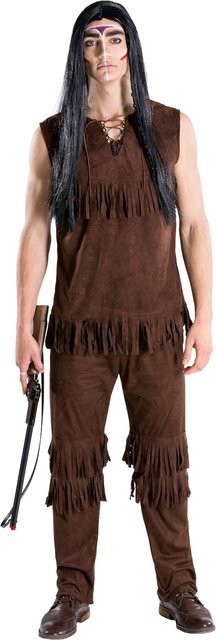 tectake Herrenkostüm Oberhäuptling starker Büffel, Fantasy, Braun - Bild 1