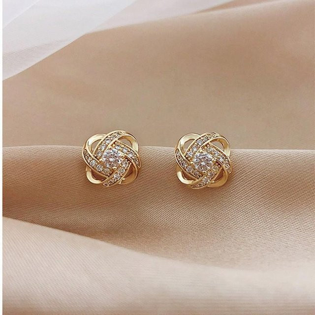 Happypilot Ohrringe, Gold, Zirkonia, Damen - Bild 1