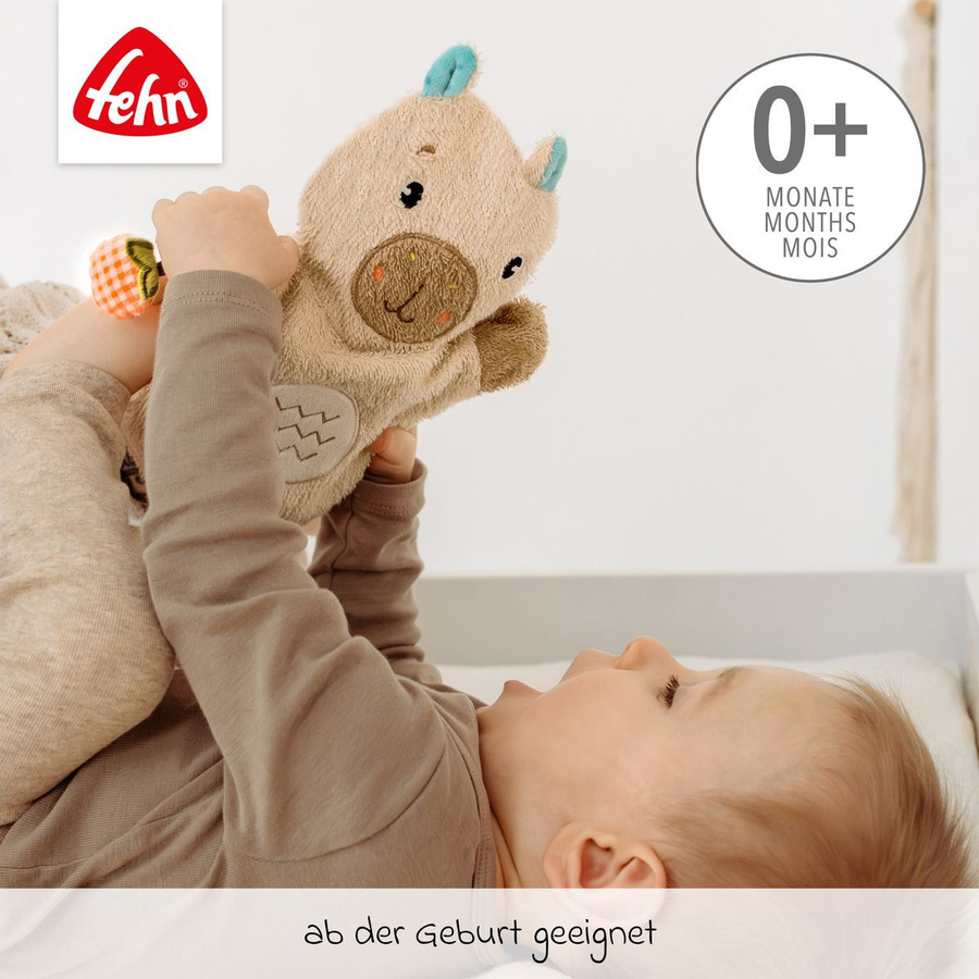 Fehn Waschhandschuh Capybara Clara, beige, Unisex - Bild 2