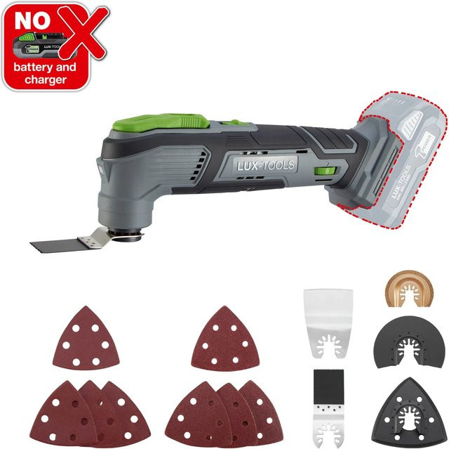 LUX-TOOLS Akku-Multi-Tool 1PowerSystem A-MFW-20 Solo in Grau - Bild 1