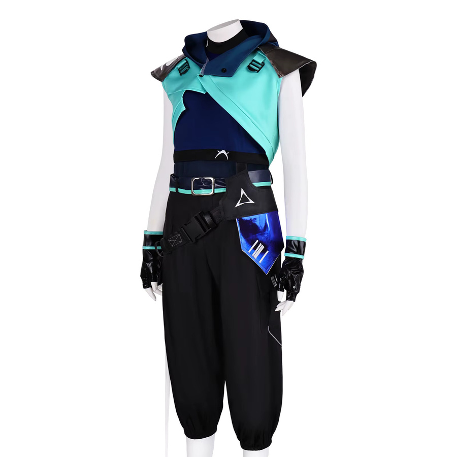 Valorant Clove Jett Cosplay-Kostüm, Sportbekleidungs-Set, Unisex, Bunt - Bild 3